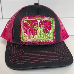 Custom trucker hat cap beach please
